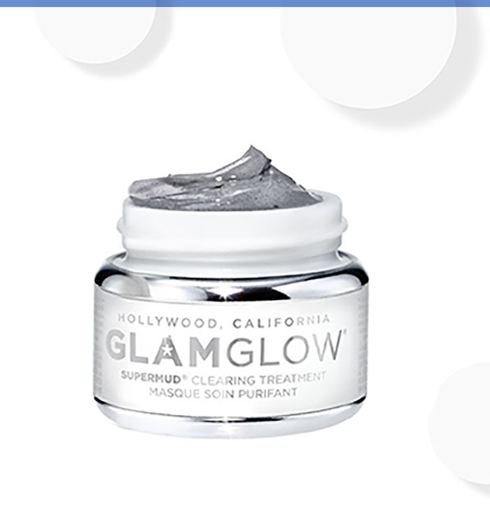 NEW Glamglow Supermud Clearing Treatment £39. A powerful blend of six AHA & BHA acids helps to de-clog and minimise pores, while charcoal works to draw out impurities' toxins and dirt from the deepest, toughest areas.